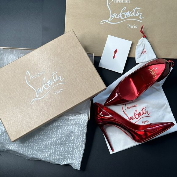 Christian Louboutin Shoes - Christian Louboutin SO KATE 120 Psychic Patent Leather Pumps Heels